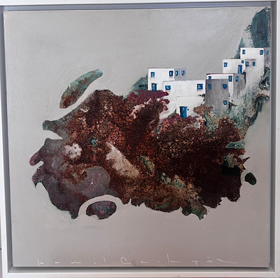 Kamil Açıkgöz imzalı tablo — Yağlı Boya, 50×50 cm, 5.000 TL müzayede satışı