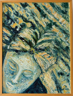 Esin Erol imzalı tablo — Yağlı Boya, 58.5×78 cm, 5.000 TL müzayede satışı