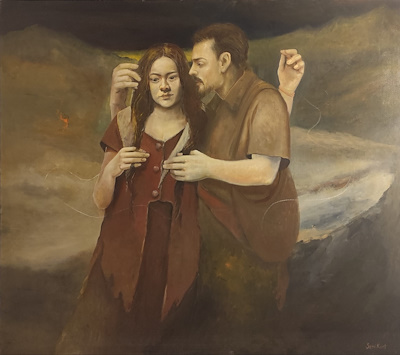 Sami Kurt imzalı tablo — Yağlı Boya, 150×170 cm, 65.000 TL müzayede satışı