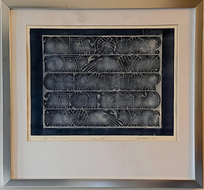 Nejat Akkan imzalı tablo — Gravür, 30.5×41 cm, 3.000 TL müzayede satışı
