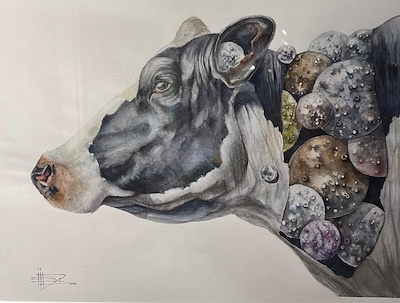 Inga Simonyte Denı̇z imzalı tablo — Karışık Teknik, 30×40 cm, 13.000 TL müzayede satışı