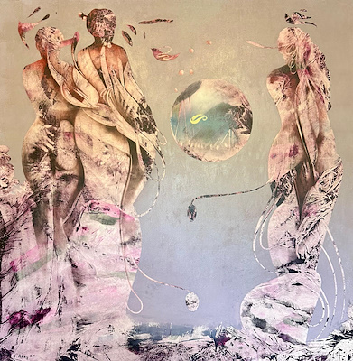Ertuğrul Ateş imzalı tablo — Yağlı Boya, 180×180 cm, 80.000 TL müzayede satışı