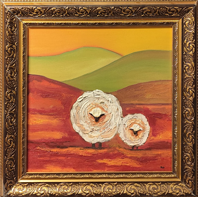 Aslı Ece Güler imzalı tablo — Yağlı Boya, 40×40 cm, 1.750 TL müzayede satışı