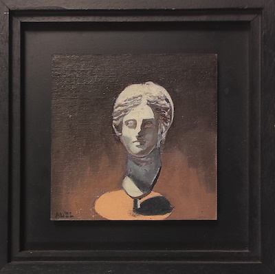 Ahmet Uzuner imzalı tablo — Yağlı Boya, 15×15 cm, 1.500 TL müzayede satışı