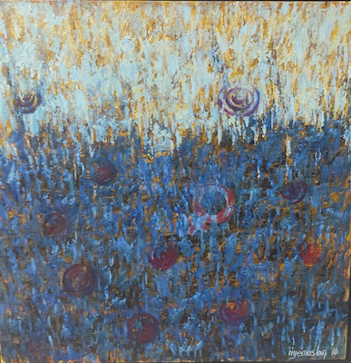 İmren İyem imzalı tablo — Yağlı Boya, 40×40 cm, 2.000 TL müzayede satışı