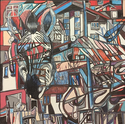 Demet Yazıcı imzalı tablo — Yağlı Boya, 50×50 cm, 2.750 TL müzayede satışı