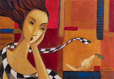 Aynur Kaplan imzalı tablo — Yağlı Boya, 35×50 cm, 2.000 TL müzayede satışı