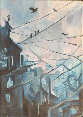Meltem Özel imzalı tablo — Yağlı Boya, 35×25 cm, 1.250 TL müzayede satışı