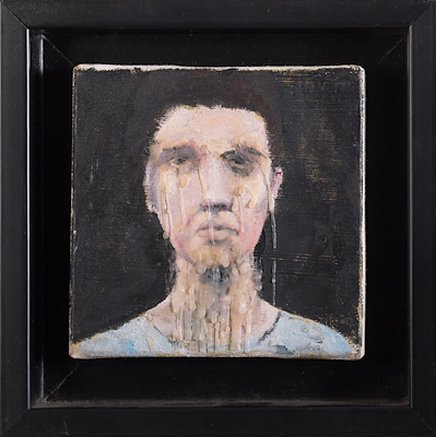 Mehmet Yıldız imzalı tablo — Karışık Teknik, 15×15 cm, 2.250 TL müzayede satışı