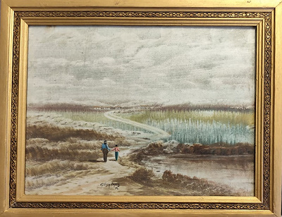 Gülgün Aksoy imzalı tablo — Yağlı Boya, 40×50 cm, 2.750 TL müzayede satışı