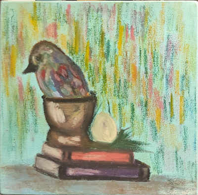 Zeynep Dursun imzalı tablo — Yağlı Boya, 25×25 cm, 1.000 TL müzayede satışı