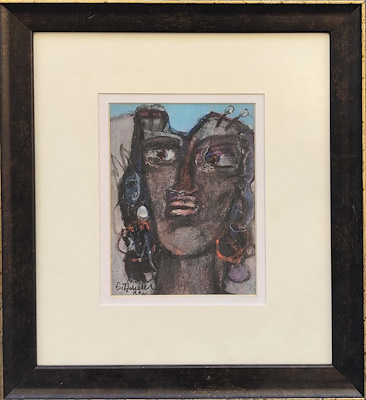 Erhan Hökelek imzalı tablo — Karışık Teknik, 18×13 cm, 1.250 TL müzayede satışı