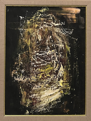 Serkan Mustafa imzalı tablo — Karışık Teknik, 42×30 cm, 1.500 TL müzayede satışı