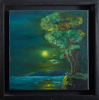Selmani Baki Kocaispir imzalı tablo — Yağlı Boya, 25×25 cm, 2.000 TL müzayede satışı