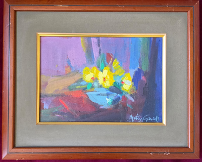Metin Gönül imzalı tablo — Yağlı Boya, 20×27 cm, 12.000 TL müzayede satışı
