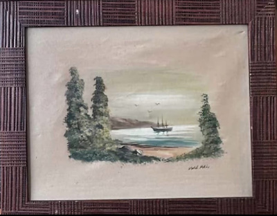 Vahdi Pekin imzalı tablo — Yağlı Boya, 23×29 cm, 2.750 TL müzayede satışı