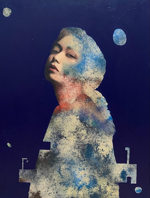 Ali Enes Sağdıç imzalı tablo — Karışık Teknik, 130×100 cm, 18.000 TL müzayede satışı