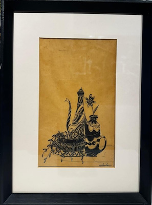 Aka Gündüz Temur imzalı tablo — Yağlı Boya, 23×14 cm, 4.500 TL müzayede satışı