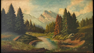 Nurhan Fenerci imzalı tablo — Yağlı Boya, 60×105 cm, 14.000 TL müzayede satışı