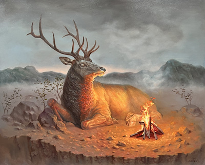 Murat Turan imzalı tablo — Yağlı Boya, 105×130 cm, 75.000 TL müzayede satışı
