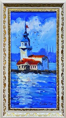 Serdar Kar imzalı tablo — Yağlı Boya, 40×20 cm, 1.250 TL müzayede satışı