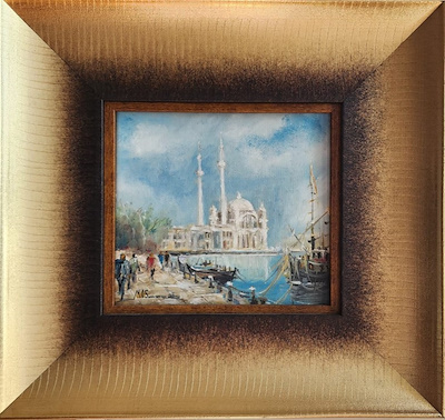 Mehmet Turhan Savaş imzalı tablo — Sulu Boya, 18×20 cm, 2.000 TL müzayede satışı