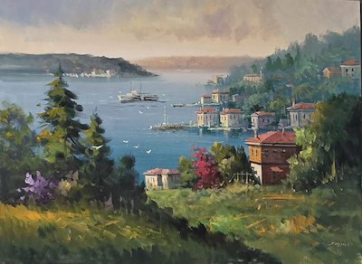 Faysal Çakmaz imzalı tablo — Yağlı Boya, 60×80 cm, 7.000 TL müzayede satışı