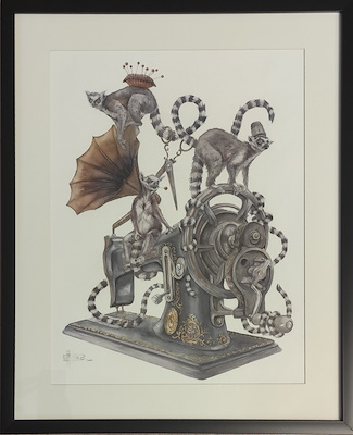 Inga Simonyte Denı̇z imzalı tablo — Karışık Teknik, 50×35 cm, 27.500 TL müzayede satışı