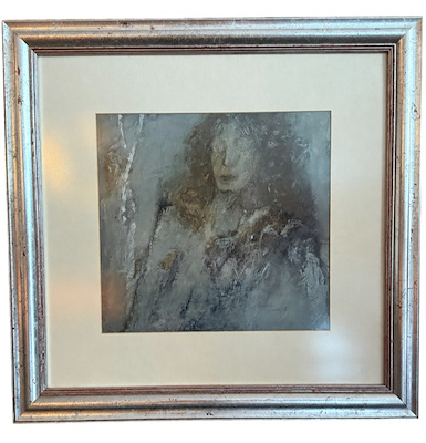 Burhan Uygur imzalı tablo — Karışık Teknik, 30×33 cm, 130.000 TL müzayede satışı
