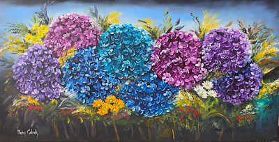 İlkay Çabuk imzalı tablo — Yağlı Boya, 50×100 cm, 8.000 TL müzayede satışı