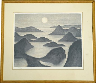Gino Scarpa imzalı tablo — Gravür, 52×43 cm, 5.000 TL müzayede satışı