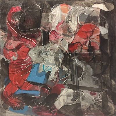 Alaa Alhassoun imzalı tablo — Akrilik Boya, 100×100 cm, 30.000 TL müzayede satışı