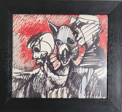 Mustafa Kemal Gözen imzalı tablo — 27×30.5 cm, 1.750 TL müzayede satışı