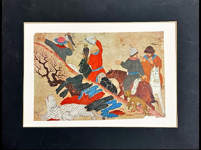 Mehmet Siyah Kalem imzalı tablo — Baskı, 40×30 cm, 2.750 TL müzayede satışı