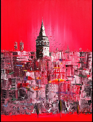 İbrahim Tayfur imzalı tablo — Yağlı Boya, 100×80 cm, 15.000 TL müzayede satışı