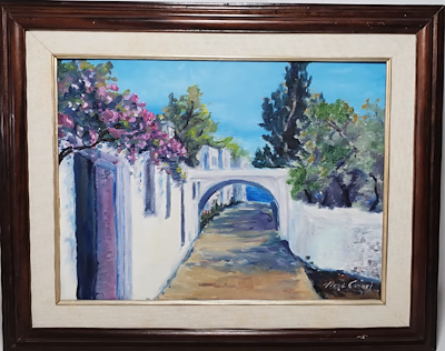 Neşe Caneri imzalı tablo — Sulu Boya, 49×59 cm, 1.000 TL müzayede satışı