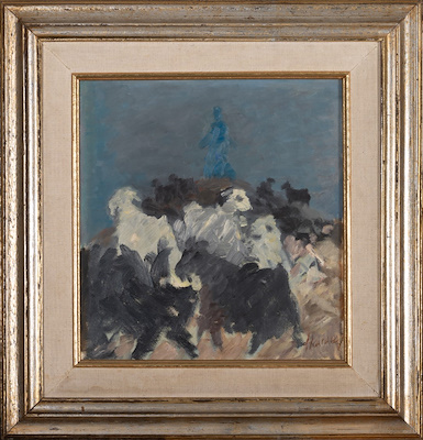 Duran Karaca imzalı tablo — Yağlı Boya, 30×29 cm, 17.000 TL müzayede satışı