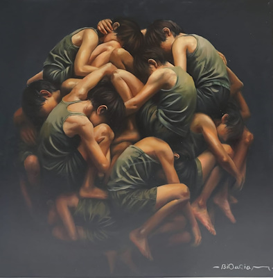 Babak Bidarian imzalı tablo — Yağlı Boya, 90×90 cm, 70.000 TL müzayede satışı