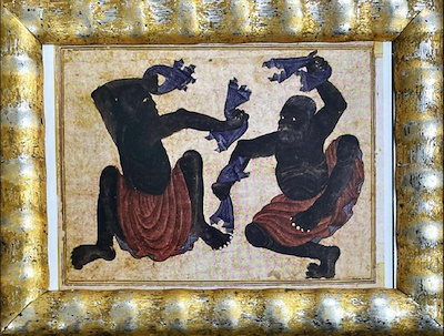 Mehmet Siyah Kalem imzalı tablo — Baskı, 40×30 cm, 3.000 TL müzayede satışı