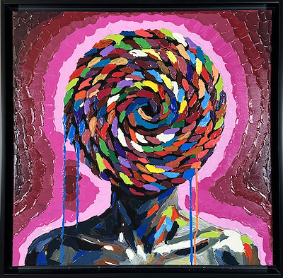 Vildan Altınkaya imzalı tablo — Akrilik Boya, 60×60 cm, 7.000 TL müzayede satışı