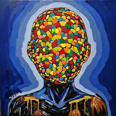 Vildan Altınkaya imzalı tablo — Akrilik Boya, 60×60 cm, 7.000 TL müzayede satışı