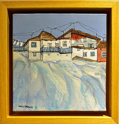 İmren Erşen imzalı tablo — Yağlı Boya, 15×15 cm, 4.500 TL müzayede satışı