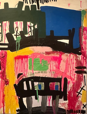Billur Halat imzalı tablo — Akrilik Boya, 100×70 cm, 5.000 TL müzayede satışı