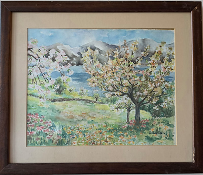 Yusuf Altunay imzalı tablo — Sulu Boya, 42×36 cm, 1.500 TL müzayede satışı