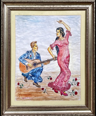 Hasan Nazım Balaban imzalı tablo — Minyatür, 70×50 cm, 22.500 TL müzayede satışı