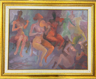 Mustafa Sıtkı Aydıngün imzalı tablo — Yağlı Boya, 40×50 cm, 10.000 TL müzayede satışı