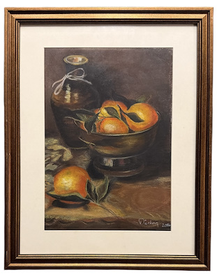 Türkan Boynueğri imzalı tablo — Pastel Boya, 37×26 cm, 4.000 TL müzayede satışı
