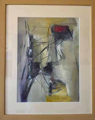 Tuncay Topçu imzalı tablo — Karışık Teknik, 40×30 cm, 3.500 TL müzayede satışı