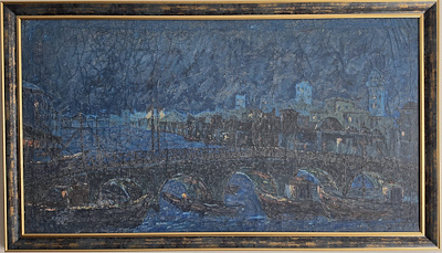 Kemal Benlioğlu imzalı tablo — Sulu Boya, 90×50 cm, 12.000 TL müzayede satışı