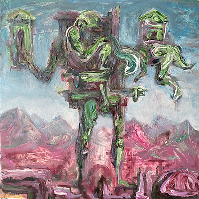 Yavuz Uzun imzalı tablo — Akrilik Boya, 25×25 cm, 4.500 TL müzayede satışı